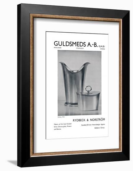 'Guldsmeds A.-B. (G.A.B.) - Sterling Silver - Rydbeck & Norström.', 1939-Unknown-Framed Photographic Print