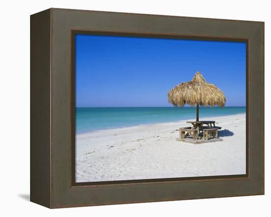 Gulf Coast Beach, Longboat Key, Florida, USA-Fraser Hall-Framed Premier Image Canvas