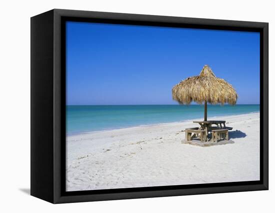 Gulf Coast Beach, Longboat Key, Florida, USA-Fraser Hall-Framed Premier Image Canvas