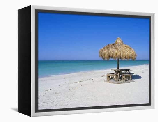 Gulf Coast Beach, Longboat Key, Florida, USA-Fraser Hall-Framed Premier Image Canvas