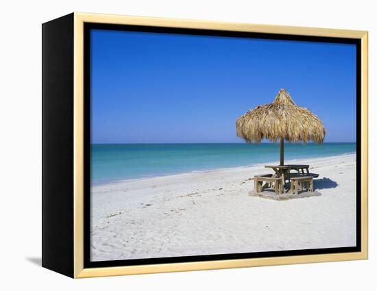 Gulf Coast Beach, Longboat Key, Florida, USA-Fraser Hall-Framed Premier Image Canvas