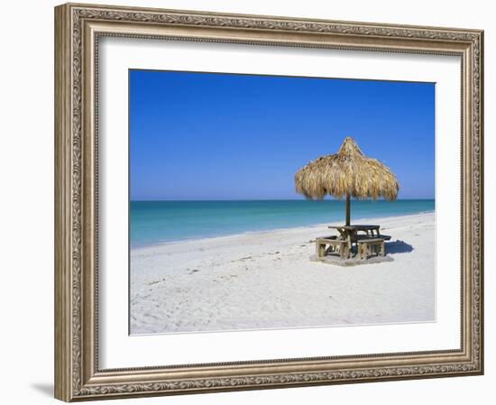 Gulf Coast Beach, Longboat Key, Florida, USA-Fraser Hall-Framed Photographic Print