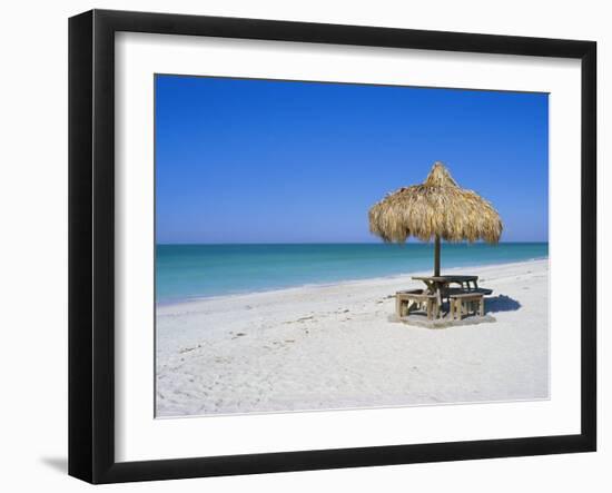 Gulf Coast Beach, Longboat Key, Florida, USA-Fraser Hall-Framed Photographic Print