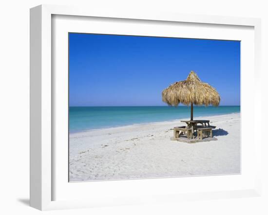Gulf Coast Beach, Longboat Key, Florida, USA-Fraser Hall-Framed Photographic Print