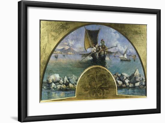 Gulf of Naples, 1891-Gonsalvo Corelli-Framed Giclee Print