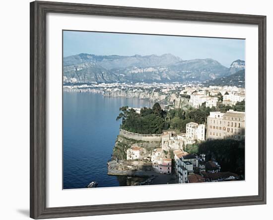 Gulf of Naples Italy Overlooking Sorrento and Nearby Mountains-null-Framed Photographic Print