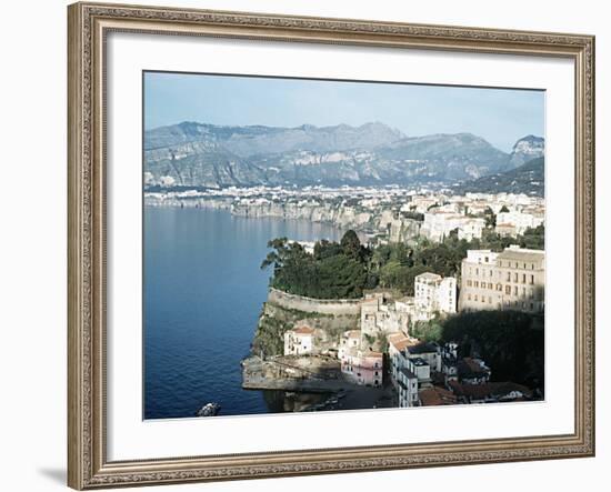 Gulf of Naples Italy Overlooking Sorrento and Nearby Mountains-null-Framed Photographic Print