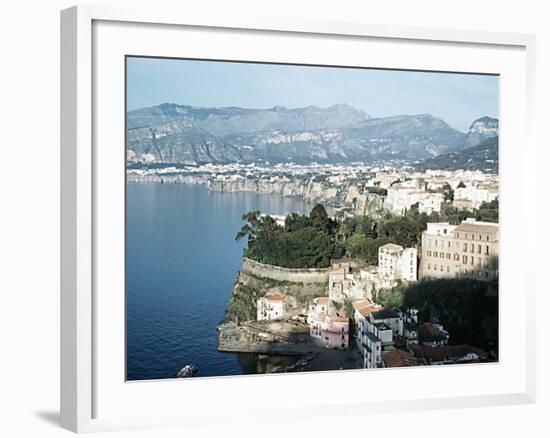 Gulf of Naples Italy Overlooking Sorrento and Nearby Mountains-null-Framed Photographic Print