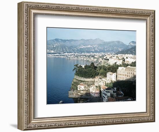 Gulf of Naples Italy Overlooking Sorrento and Nearby Mountains-null-Framed Photographic Print