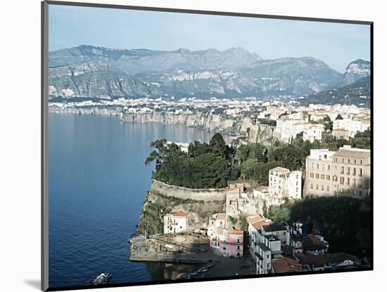 Gulf of Naples Italy Overlooking Sorrento and Nearby Mountains-null-Mounted Photographic Print