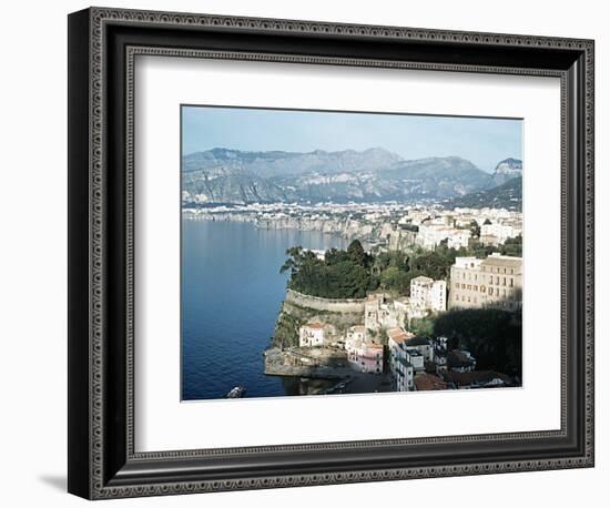 Gulf of Naples Italy Overlooking Sorrento and Nearby Mountains--Framed Photographic Print