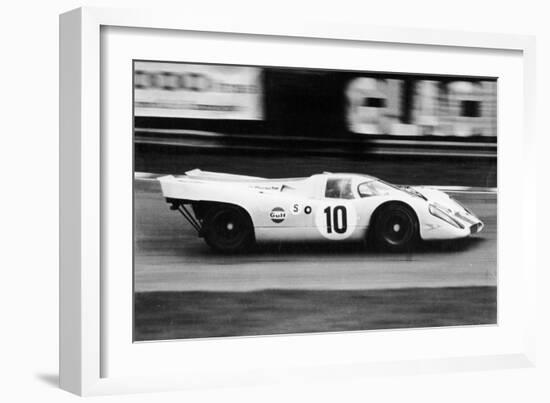 Gulf Porsche 917 in Action, C1970-C1971-null-Framed Premium Photographic Print