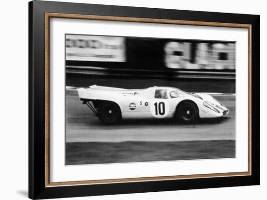 Gulf Porsche 917 in Action, C1970-C1971-null-Framed Photographic Print