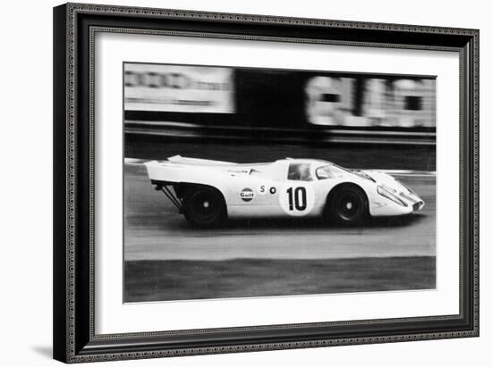 Gulf Porsche 917 in Action, C1970-C1971-null-Framed Photographic Print