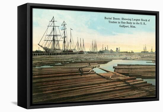 Gulfport, Floating Timber-null-Framed Stretched Canvas