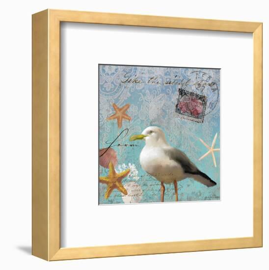 Gull Beach II-Rick Novak-Framed Art Print