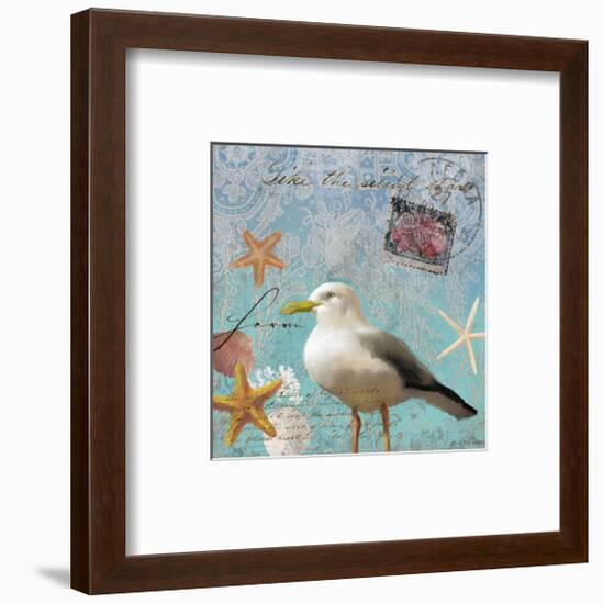 Gull Beach II-Rick Novak-Framed Art Print