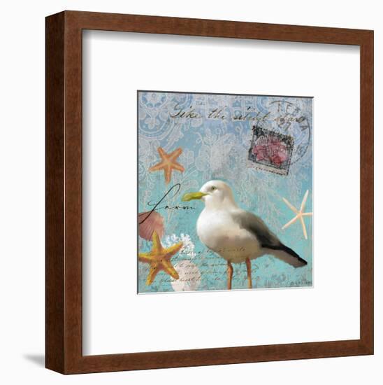 Gull Beach II-Rick Novak-Framed Art Print