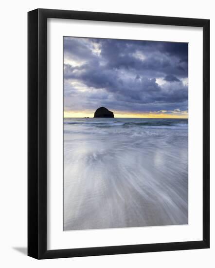 Gull Rock at Sunset, Trebarwith Strand, Cornwall, UK-Nadia Isakova-Framed Photographic Print