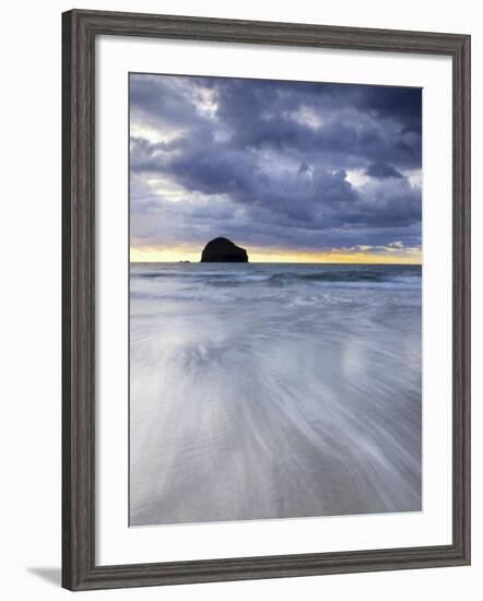 Gull Rock at Sunset, Trebarwith Strand, Cornwall, UK-Nadia Isakova-Framed Photographic Print