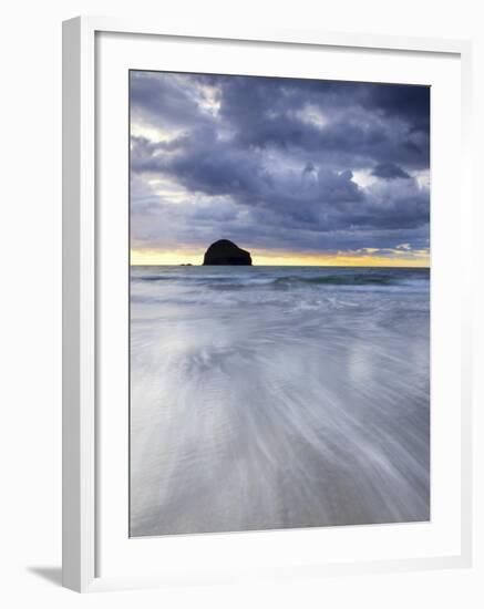 Gull Rock at Sunset, Trebarwith Strand, Cornwall, UK-Nadia Isakova-Framed Photographic Print