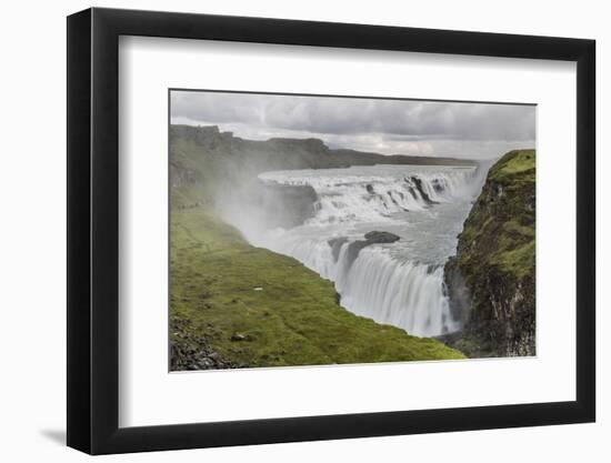 Gullfoss (Golden Falls), a Waterfall Located in the Canyon of the Hvita River in Southwest Iceland-Michael Nolan-Framed Photographic Print