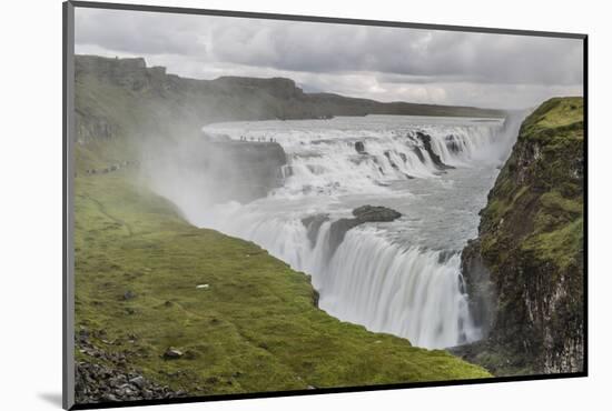 Gullfoss (Golden Falls), a Waterfall Located in the Canyon of the Hvita River in Southwest Iceland-Michael Nolan-Mounted Photographic Print