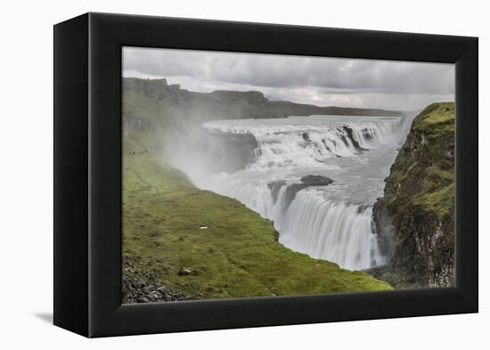 Gullfoss (Golden Falls), a Waterfall Located in the Canyon of the Hvita River in Southwest Iceland-Michael Nolan-Framed Premier Image Canvas