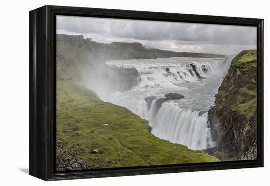 Gullfoss (Golden Falls), a Waterfall Located in the Canyon of the Hvita River in Southwest Iceland-Michael Nolan-Framed Premier Image Canvas