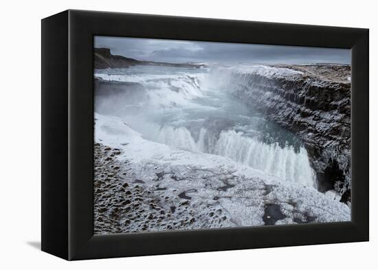 Gullfoss Waterfall, (Golden Falls), Iceland-null-Framed Premier Image Canvas