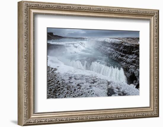 Gullfoss Waterfall, (Golden Falls), Iceland-null-Framed Photographic Print