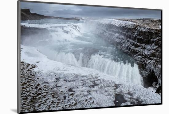 Gullfoss Waterfall, (Golden Falls), Iceland-null-Mounted Photographic Print