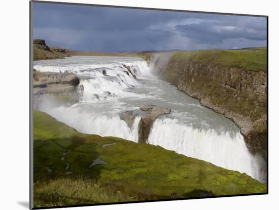 Gullfoss Waterfall, Iceland, Polar Regions-null-Mounted Photographic Print
