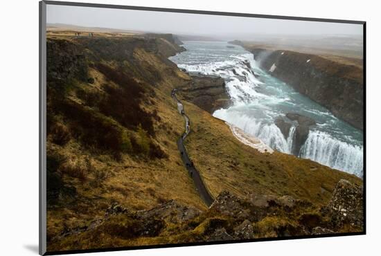 Gullfoss waterfall, Iceland, Polar Regions-null-Mounted Photographic Print