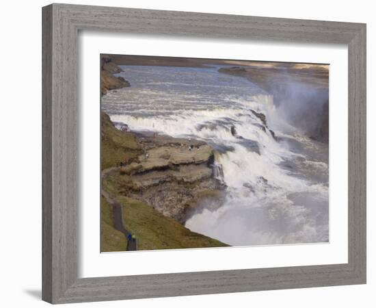 Gullfoss Waterfalls, Iceland, Polar Regions-Pitamitz Sergio-Framed Photographic Print