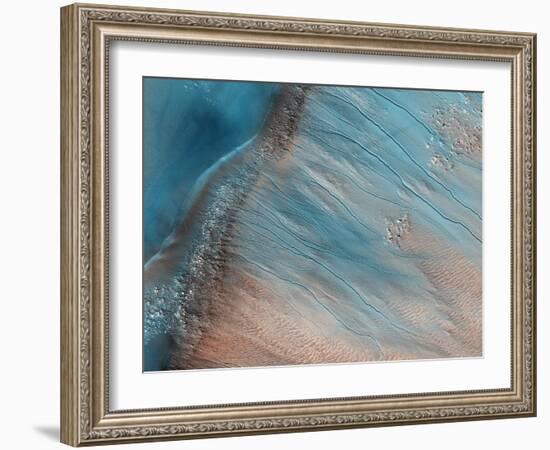 Gullies on Mars-null-Framed Photographic Print