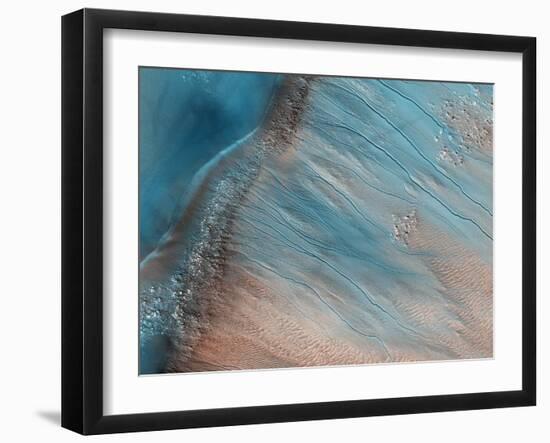 Gullies on Mars-null-Framed Photographic Print