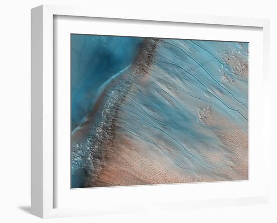 Gullies on Mars-null-Framed Photographic Print