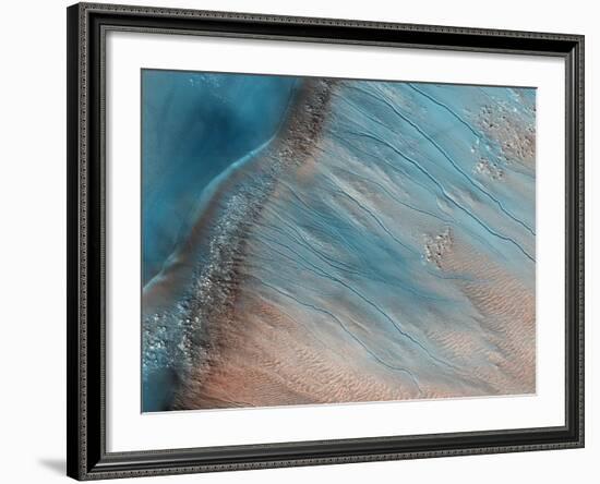 Gullies on Mars-null-Framed Photographic Print