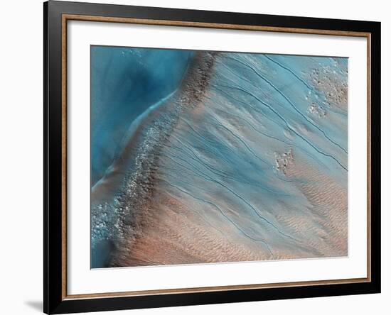 Gullies on Mars-null-Framed Photographic Print