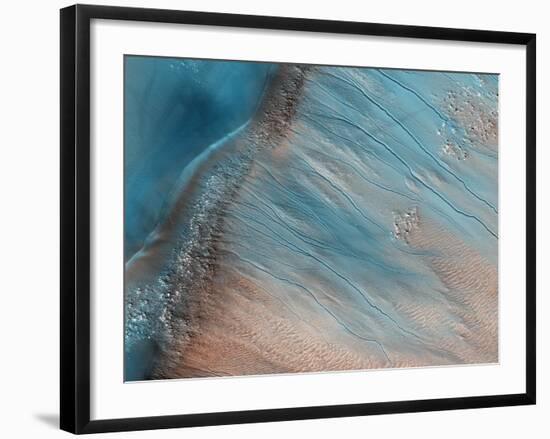 Gullies on Mars-null-Framed Photographic Print