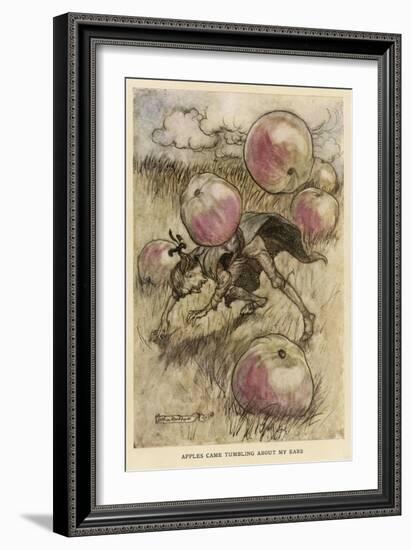 Gulliver and the Apples-Arthur Rackham-Framed Art Print
