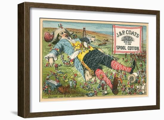 Gulliver and the Lilliputians-null-Framed Art Print