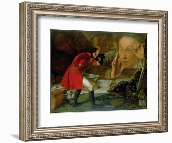 Gulliver Exhibited to the Brobdingnag Farmer-Richard Redgrave-Framed Giclee Print