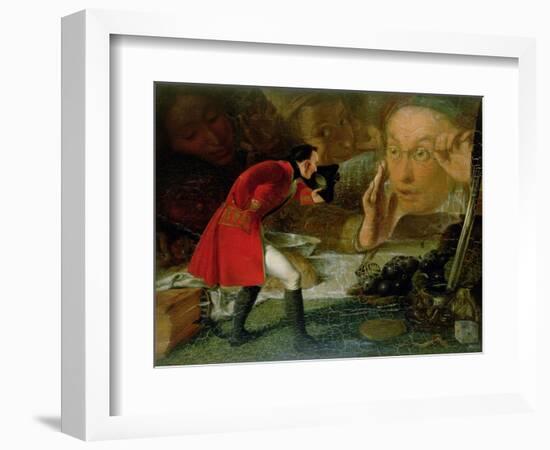 Gulliver Exhibited to the Brobdingnag Farmer-Richard Redgrave-Framed Giclee Print