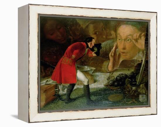 Gulliver Exhibited to the Brobdingnag Farmer-Richard Redgrave-Framed Premier Image Canvas