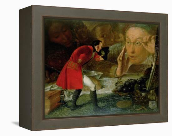 Gulliver Exhibited to the Brobdingnag Farmer-Richard Redgrave-Framed Premier Image Canvas