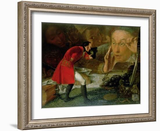 Gulliver Exhibited to the Brobdingnag Farmer-Richard Redgrave-Framed Giclee Print