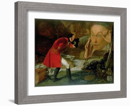 Gulliver Exhibited to the Brobdingnag Farmer-Richard Redgrave-Framed Giclee Print