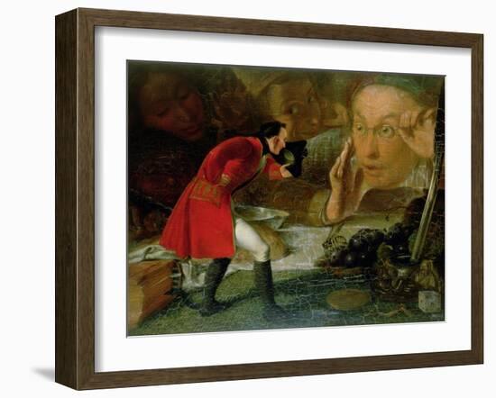 Gulliver Exhibited to the Brobdingnag Farmer-Richard Redgrave-Framed Giclee Print